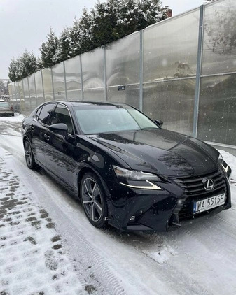 Lexus GS cena 115000 przebieg: 155000, rok produkcji 2017 z Warszawa małe 172